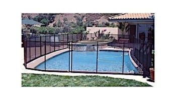 GLI Pool Products Inground Removable Safety Fence | Section 4'x10' Black | 4300500