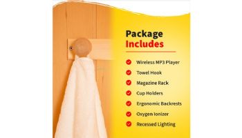 HeatWave Coronado 2-Person Hemlock Infrared Sauna with 5 Ceramic Heaters | SA2406