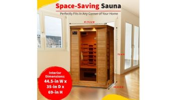 HeatWave Coronado 2-Person Hemlock Infrared Sauna with 5 Ceramic Heaters | SA2406