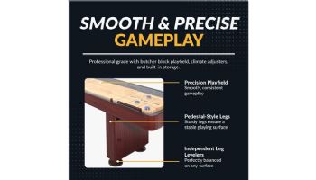 Hathaway Challenger 72-In Air Hockey Table with LED Scoring | Cherry Finish | NG1210 BG1210