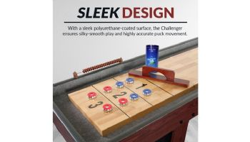 Hathaway Challenger 72-In Air Hockey Table with LED Scoring | Cherry Finish | NG1210 BG1210