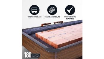 Hathaway Challenger 12-Foot Shuffleboard Table | Walnut Finish | NG1212 BG1212