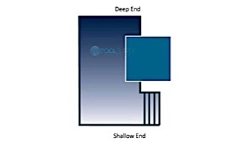 Arctic Armor 20-Year Super Mesh Right End Step Safety Cover | Rectangle 15' x 30' Blue | WS711BU