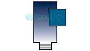Arctic Armor 18-Year Standard Mesh Center End Step Safety Cover | Rectangle 16' x 32' Blue | WS335BU