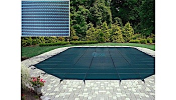 Arctic Armor 18-Year Standard Mesh Center End Step Safety Cover | Rectangle 16' x 32' Green | WS335G
