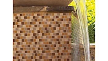 National Pool Tile Allure 1x1 Glass Tile | Bronze | 201-036
