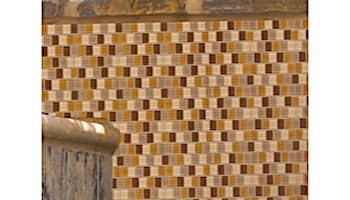 National Pool Tile Allure 1x1 Glass Tile | Bronze | 201-036
