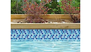 National Pool Tile Allure 1x1 Glass Tile | Peacock | 201-019