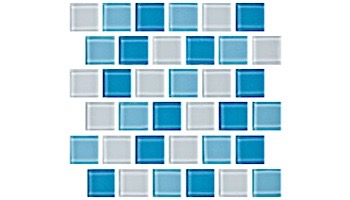 National Pool Tile Allure 1x1 Glass Tile | Caribbean | 201-035