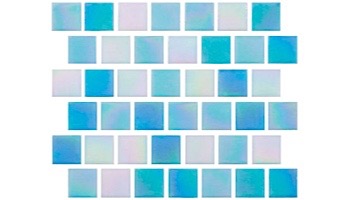 National Pool Tile Reflections 1x1 Series Glass Tile | Surf | 201-029