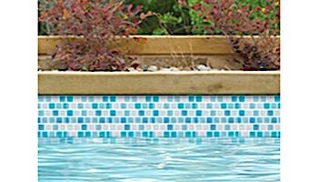 National Pool Tile Reflections 1x1 Series Glass Tile | Surf | 201-029
