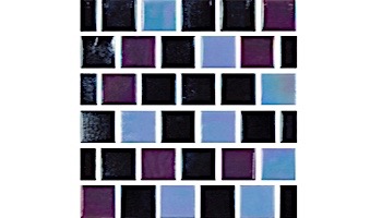 National Pool Tile Reflections 1x1 Series Glass Tile | Onyx Moon | 201-032