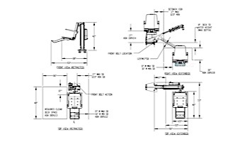 SR Smith multiLift ADA Compliant Flanged Pool Lift with Folding Seat | 575-0100