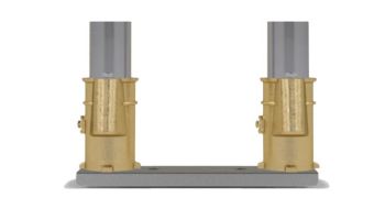 Perma Cast 6" Bronze Channel Set with 8" Center | PC-6008-BC