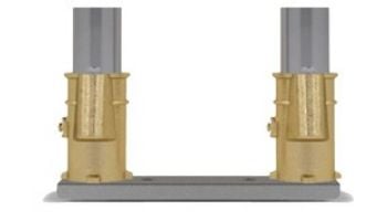 Perma Cast 6" Bronze Channel Set with 8" Center | PC-6008-BC