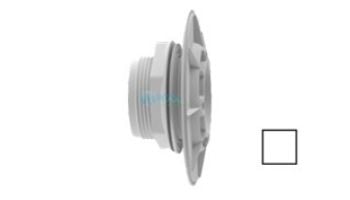 AquaStar 6" Bulkhead Adapter, 2.5 " Thread, 2" Socket, with Gaskets and Locking Nut for Fiberglass/Steel | White | 6HA25T20S101