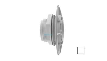 AquaStar 6" Bulkhead Adapter, 2.5 " Thread, 2" Socket, with Gaskets and Locking Nut for Fiberglass/Steel | White | 6HA25T20S101