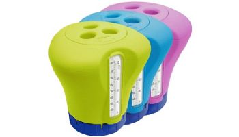 Pool Style Thermo-Klor Floating Chemical Dispenser & Thermometer | 3-Color Mix | PS619