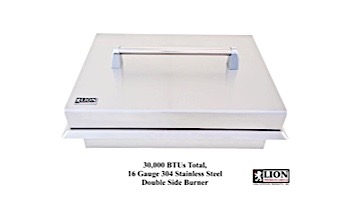 Lion Premium Grills Stainless Steel Double Side Burner Natural Gas | L1634