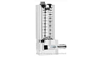 Blue White 1.5" Up Low Flow PVC Flow Meter 9-30 GPM | U-30150PR