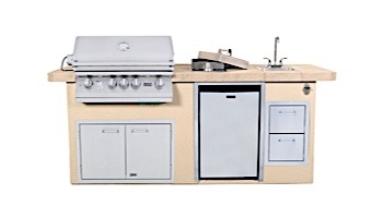 Lion Premium Grill Islands Resort Q with Stucco Propane | 90109LP