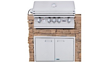 Lion Premium Grill Islands Sensational Q with Rock and Brick Natural Gas | 90106NG