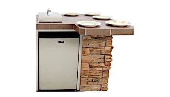 Lion Premium Grill Islands Quality Q with Rock or Brick Propane | 90114LP
