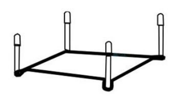 S.R. Smith 606/608 Steel Cantilever Jig with 6" Bolts  | 69-209-006-SS | 69-209-006-SS-R