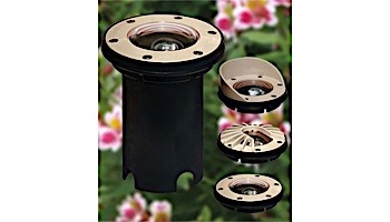 FX Luminaire | ResistentePilotare&trade; | Brass Finish Ringed Well Light | RP-20-RG-BS