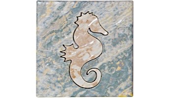 National Pool Tile Oasis Series 6x6 Deco | Blue Nile | OSS-NILE DECO