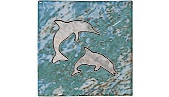 National Pool Tile Oasis Series 6x6 Deco | Turquoise Mirage | OSS-MIRAGE DECO
