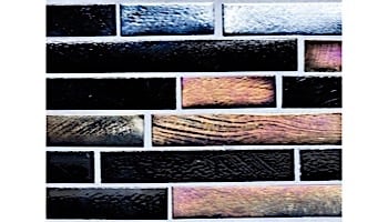 National Pool Tile Oceanscapes 12x12 Interlocking Glass Tile | Blackies | OCN-BLACKIES IS12