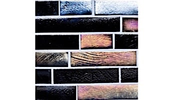 National Pool Tile Oceanscapes 12x12 Interlocking Glass Tile | Blackies | OCN-BLACKIES IS12
