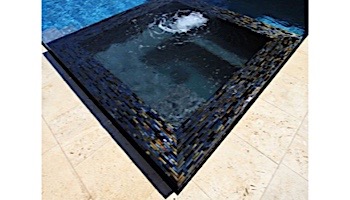 National Pool Tile Oceanscapes 12x12 Interlocking Glass Tile | Blackies | OCN-BLACKIES IS12
