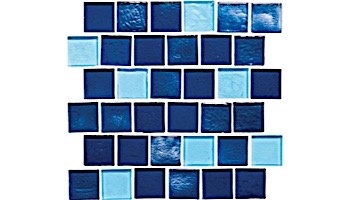 National Pool Tile Aquascapes 1x1 Glass Tile  | Azure | OCN-AZURE