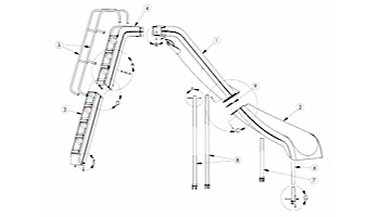 Inter-fab Wild Ride Slide Step Lower Section | WRS-LSTEP-W