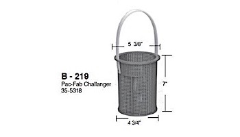 Aladdin Basket for Pac-Fab Challanger 35-5318 | B-219