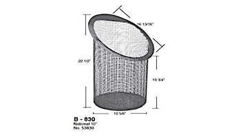 Aladdin Basket for National 10" No. 53830 | B-830