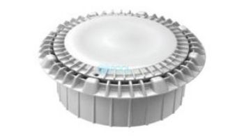 AquaStar 8" Round Suction Outlet Cover with Vented Riser Ring with Deep Mud Frame-Sump for Optional Secondary Drain (VGB Series) Light Gray | 8AVWR103A