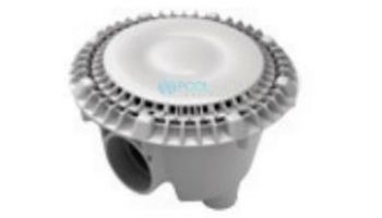 Aquastar 8" Anti-Entrapment Suction Outlet Cover with Vented Riser Ring with Standard Sump Bucket (VGB Series) Light Gray | 8SBWR103