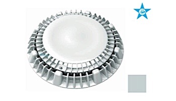 AquaStar 8" Round Super Low-Profile Anti-Vortex Cover/Mud Frame with Vented Riser Ring | Light Gray | LP8AVWR103