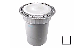 AquaStar 8" Round Low Profile Suction Outlet Cover with Double Deep Sump Bucket with 6" Socket | White | LP8AVWR101F