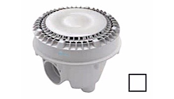 AquaStar 8" Sump Bucket with Adapter Collar and 8" Low Profile Anti-Entrapment Suction Outlet Cover with Riser Ring | White | LP8SBACWR101