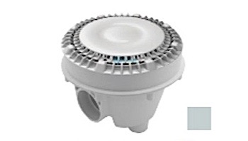 AquaStar 8" Anti-Entrapment Suction Outlet Cover with Vented Riser Ring with Standard Sump Bucket with Adjustable Collar (VGB Series) Light Gray | 8SBACWR103