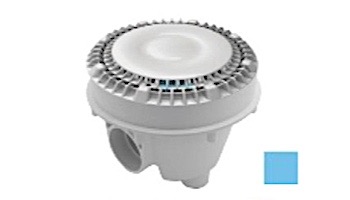 AquaStar 8" Anti-Entrapment Suction Outlet Cover with Vented Riser Ring with Standard Sump Bucket with Adjustable Collar (VGB Series) Blue | 8SBACWR104