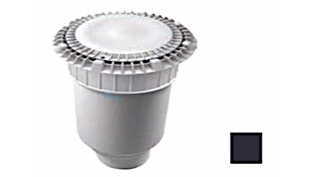 AquaStar 8" Round Low Profile Suction Outlet Cover with Double Deep Sump Bucket with 4" Socket | Black | LP8AVWR102D