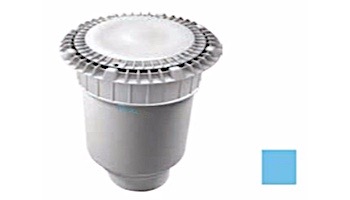 AquaStar 8" Round Low Profile Suction Outlet Cover with Double Deep Sump Bucket with 4" Socket | Blue | LP8AVWR104D