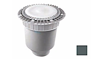 AquaStar 8" Round Low Profile Suction Outlet Cover with Double Deep Sump Bucket with 4" Socket | Dark Gray | LP8AVWR105D