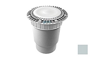 AquaStar 8" Round Low Profile Suction Outlet Cover with Vented Riser Ring with Double Deep Sump Bucket with 6" Spigot (VGB Series) Light Gray | LP8AVWR103E