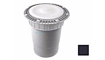 AquaStar 8" Round Low Profile Suction Outlet Cover with Double Deep Sump Bucket with 6" Socket | Black | LP8AVWR102F